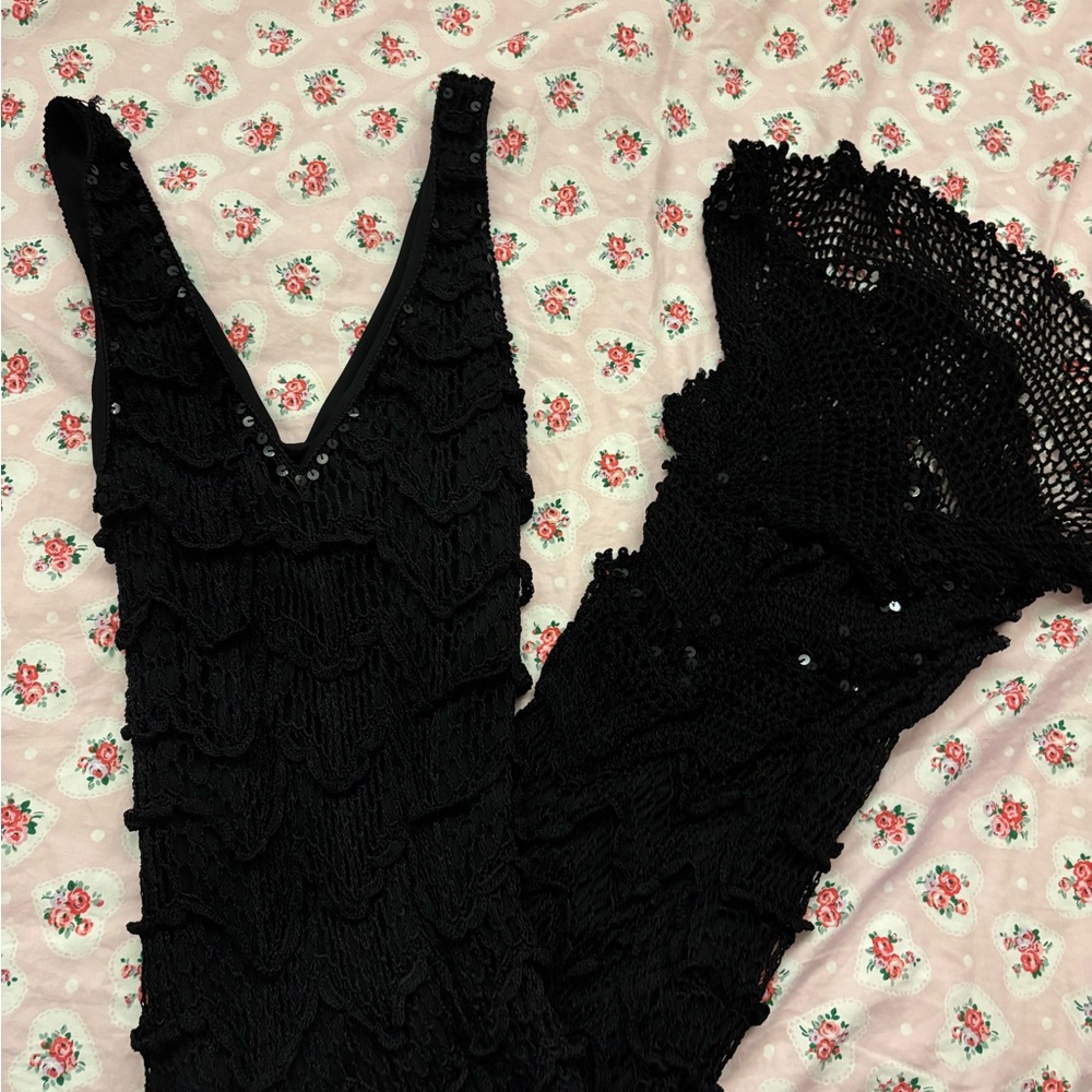 Elegant Black Lace Dress